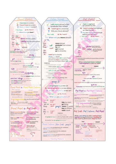 BOOKMARKS irregular verbs&tenses BOOKMARKS irregular verbs&tenses