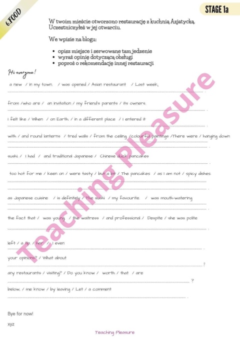 E8 WRITING BOOSTER A2+/B1 E8 WRITING BOOSTER A2+/B1