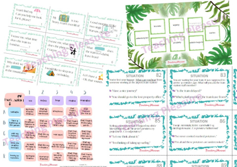HOLIDAY TIME! VOCABULARY AND SPEAKING GAME HOLIDAY TIME! VOCABULARY AND SPEAKING GAME