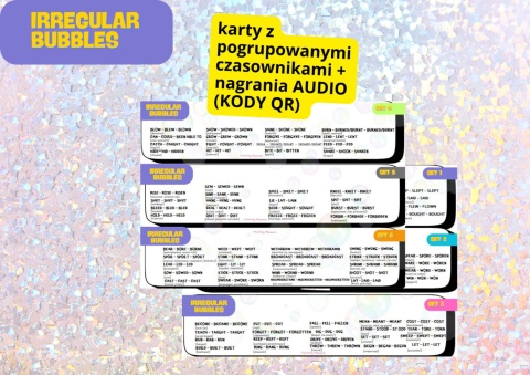 IRREGULAR VERBS BUBBLES (czasowniki nieregularne) IRREGULAR VERBS BUBBLES (czasowniki nieregularne)