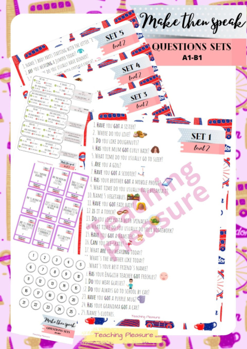 MAKE THEM SPEAK speaking cards LEVEL 2 MAKE THEM SPEAK speaking cards LEVEL 2
