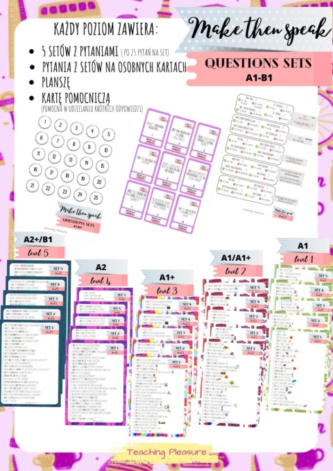 MAKE THEM SPEAK speaking cards LEVEL 5 MAKE THEM SPEAK speaking cards LEVEL 5