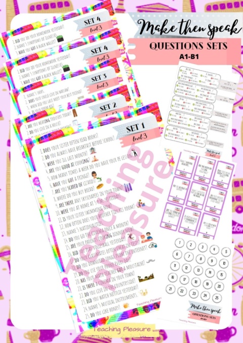 MAKE THEM SPEAK! speaking cards LEVELS 1-5 MAKE THEM SPEAK! speaking cards LEVELS 1-5